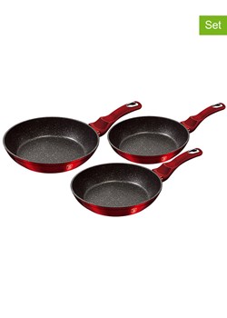 Berlinger Haus Patelnie (3 szt.) "Metallic Line" w kolorze bordowym ze sklepu Limango Polska w kategorii Garnki - zdjęcie 188864441