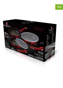 Berlinger Haus Patelnie (3 szt.) "Metallic Line" w kolorze czerwonym ze sklepu Limango Polska w kategorii Garnki - zdjęcie 188864443