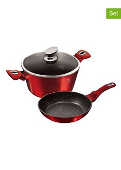 Berlinger Haus 3-częściowy zestaw "Metallic Line" w kolorze bordowym ze sklepu Limango Polska w kategorii Garnki - zdjęcie 188864450