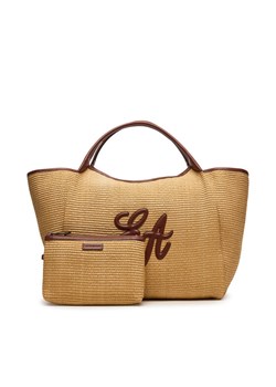 Emporio Armani Torebka EW001008 AF25819 M1334 Brązowy ze sklepu MODIVO w kategorii Torby Shopper bag - zdjęcie 188864971