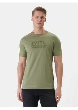 KARL LAGERFELD T-Shirt 755060 562242 Zielony Regular Fit ze sklepu MODIVO w kategorii T-shirty męskie - zdjęcie 188865113