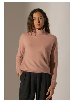Perfect Cashmere Kaszmirowy golf "Nethan" w kolorze szaroróżowym ze sklepu Limango Polska w kategorii Swetry damskie - zdjęcie 188867360