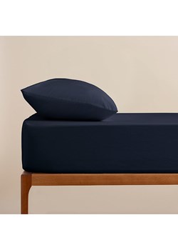 Pierre Cardin Perkalowe prześcieradło w kolorze granatowym na gumce ze sklepu Limango Polska w kategorii Prześcieradła - zdjęcie 188867393