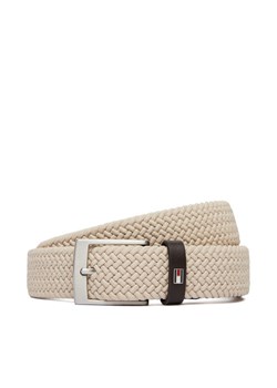 Pasek Męski Tommy Hilfiger Adan 3.5 Elastic AM0AM13824 Beżowy ze sklepu eobuwie.pl w kategorii Paski męskie - zdjęcie 188867590