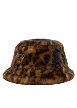 Kapelusz Guess Bucket W6RZ08 W3900 Brązowy ze sklepu eobuwie.pl w kategorii Kapelusze damskie - zdjęcie 188867814
