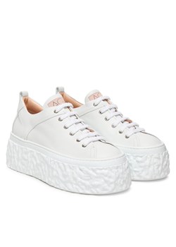 AGL Sneakersy Magma D776001PGKA076A634 Biały ze sklepu MODIVO w kategorii Buty sportowe damskie - zdjęcie 188869000