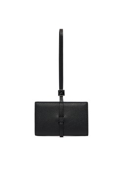 Calvin Klein Portfel Emblem Hw Pebble Wallet On Strap LV04F1130G Czarny ze sklepu MODIVO w kategorii Portfele damskie - zdjęcie 188869013