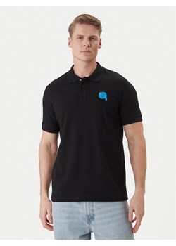 KARL LAGERFELD Polo 745015 562231 Czarny Regular Fit ze sklepu MODIVO w kategorii T-shirty męskie - zdjęcie 188869034
