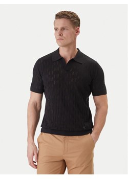 KARL LAGERFELD Polo 655005 562301 Czarny Slim Fit ze sklepu MODIVO w kategorii T-shirty męskie - zdjęcie 188869044