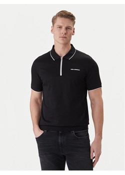 KARL LAGERFELD Polo 745003 562200 Czarny Regular Fit ze sklepu MODIVO w kategorii T-shirty męskie - zdjęcie 188869051