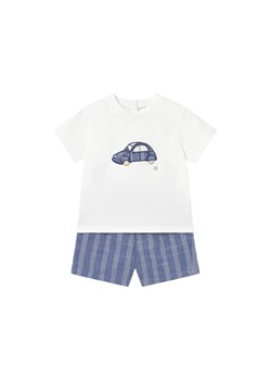 Mayoral Komplet t-shirt i spodenki 1227 Niebieski Regular Fit ze sklepu MODIVO w kategorii Komplety niemowlęce - zdjęcie 188869140