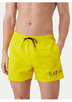EA7 Emporio Armani Szorty kąpielowe 7M002000 AF13049 M2047 Żółty Regular Fit ze sklepu MODIVO w kategorii Kąpielówki - zdjęcie 188869141