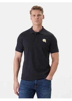 KARL LAGERFELD Polo 745015 562231 Granatowy Regular Fit ze sklepu MODIVO w kategorii T-shirty męskie - zdjęcie 188869142
