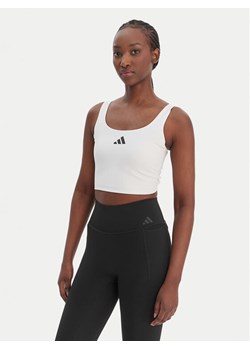 adidas Top Power Light Support JZ6028 Biały Slim Fit ze sklepu MODIVO w kategorii Bluzki damskie - zdjęcie 188869163