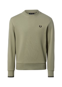 Fred Perry Męska bluza nierozpinana Mężczyźni Bawełna trzcinowy jednolity ze sklepu vangraaf w kategorii Bluzy męskie - zdjęcie 188870880