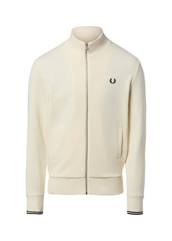 Fred Perry Bluza męska Mężczyźni Bawełna (100%) écru jednolity ze sklepu vangraaf w kategorii Bluzy męskie - zdjęcie 188870940
