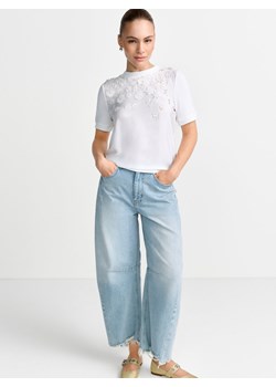 Rich & Royal Damska koszulka z dzianiny Kobiety écru jednolity ze sklepu vangraaf w kategorii Bluzki damskie - zdjęcie 188870943