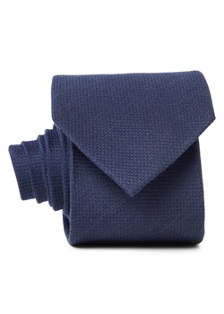 Andrew James Krawat z zawartością jedwabiu Mężczyźni Bawełna granatowy wypukły wzór tkaniny ze sklepu vangraaf w kategorii Krawaty - zdjęcie 188870964
