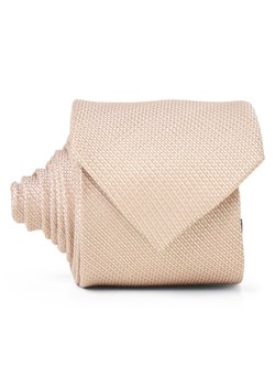 Andrew James Krawat z zawartością jedwabiu Mężczyźni Bawełna beżowy wypukły wzór tkaniny ze sklepu vangraaf w kategorii Krawaty - zdjęcie 188870981