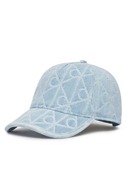 Czapka z daszkiem Calvin Klein Aop Jacquard Denim Bb Cap LV04F5069G Niebieski ze sklepu eobuwie.pl w kategorii Czapki z daszkiem damskie - zdjęcie 188870990