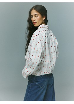 Reserved - Kurtka w serca - biały ze sklepu Reserved w kategorii Kurtki damskie - zdjęcie 188872022