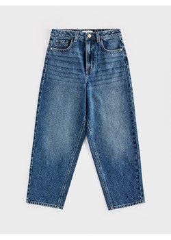 Reserved - Jeansy baggy - granatowy ze sklepu Reserved w kategorii Spodnie dziewczęce - zdjęcie 188872280