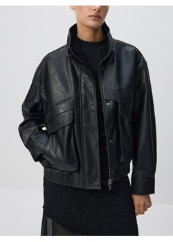 Reserved - Kurtka z imitacji skóry - czarny ze sklepu Reserved w kategorii Kurtki damskie - zdjęcie 188872400