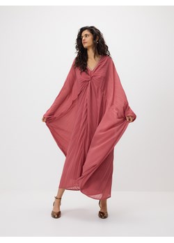 Reserved - Plisowana sukienka kimono - różowy ze sklepu Reserved w kategorii Sukienki - zdjęcie 188872553