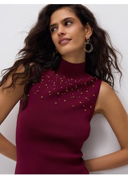 Reserved - Top z ozdobnymi detalami - fuksja ze sklepu Reserved w kategorii Bluzki damskie - zdjęcie 188872664