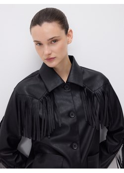 Reserved - Kurtka z frędzlami - czarny ze sklepu Reserved w kategorii Kurtki damskie - zdjęcie 188872704