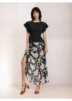 Sinsay - Spódnica midi w kwiaty - wielobarwny ze sklepu Sinsay w kategorii Spódnice - zdjęcie 188874571
