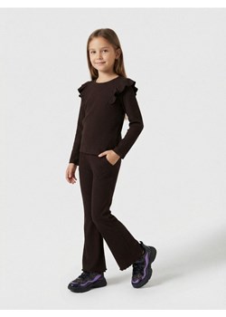 Sinsay - Bawełniany komplet: koszulka i spodnie - brązowy ze sklepu Sinsay w kategorii Komplety dziewczęce - zdjęcie 188874671