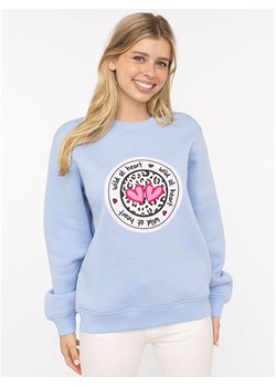 Zwillingsherz Bluza "Romy" w kolorze błękitnym ze sklepu Limango Polska w kategorii Bluzy damskie - zdjęcie 188874963