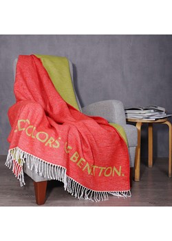 Benetton Pled w kolorze czerwono-zielonym ze sklepu Limango Polska w kategorii Tekstylia - zdjęcie 188875042