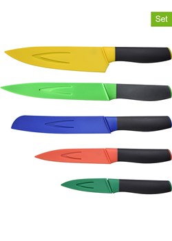 Benetton Noże kuchenne (5 szt.) w kolorze czarnym ze wzorem ze sklepu Limango Polska w kategorii Noże kuchenne - zdjęcie 188875094