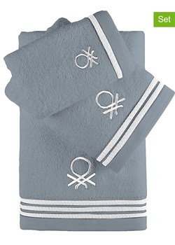 Benetton 3-częściowy zestaw ręczników w kolorze szarym ze sklepu Limango Polska w kategorii Ręczniki - zdjęcie 188875131