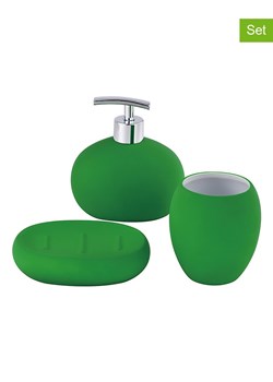 Benetton 3-częściowy zestaw łazienkowy w kolorze zielonym ze sklepu Limango Polska w kategorii Dozowniki do mydła - zdjęcie 188875291
