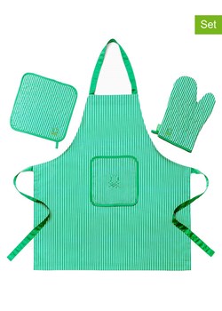 Benetton 3-częściowy zestaw w kolorze zielonym ze sklepu Limango Polska w kategorii Ścierki kuchenne - zdjęcie 188875331