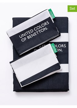 Benetton 3-częściowy komplet pościeli w kolorze czarno-białym ze sklepu Limango Polska w kategorii Pościele - zdjęcie 188875534