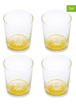 Benetton Szklanki (4 szt.) w kolorze żółtym - 330 ml ze sklepu Limango Polska w kategorii Naczynia - zdjęcie 188875693