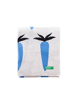 Benetton Koc w kolorze jasnoszaro-niebieskim ze sklepu Limango Polska w kategorii Tekstylia - zdjęcie 188875800