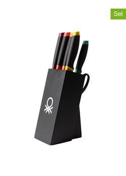 Benetton 9-częściowy zestaw noży w kolorze czarnym ze sklepu Limango Polska w kategorii Noże kuchenne - zdjęcie 188875871