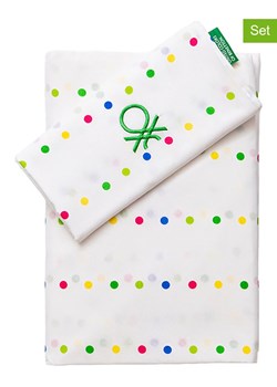 Benetton 3-częściowy komplet pościeli w kolorze białym ze wzorem ze sklepu Limango Polska w kategorii Pościele - zdjęcie 188875892