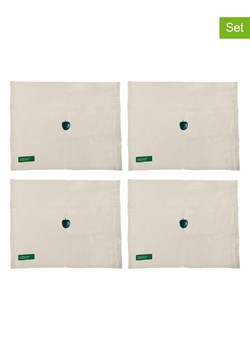 Benetton Podkładki stołowe (4 szt.) w kolorze kremowo-zielonym - 35 x 45 cm ze sklepu Limango Polska w kategorii Podkładki na stół - zdjęcie 188876031