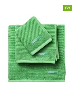Benetton 3-częściowy zestaw ręczników w kolorze zielonym ze sklepu Limango Polska w kategorii Ręczniki - zdjęcie 188876061