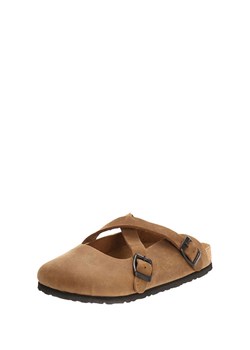 Comfortfusse Skórzane chodaki w kolorze beżowym ze sklepu Limango Polska w kategorii Klapki damskie - zdjęcie 188877030