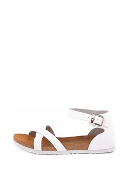 Comfortfusse Skórzane sandały w kolorze białym ze sklepu Limango Polska w kategorii Sandały damskie - zdjęcie 188877301