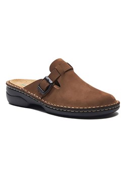 Comfortfusse Skórzane chodaki w kolorze brązowym ze sklepu Limango Polska w kategorii Klapki damskie - zdjęcie 188878541