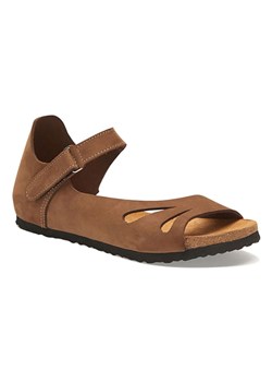 Comfortfusse Skórzane sandały w kolorze jasnobrązowym ze sklepu Limango Polska w kategorii Sandały damskie - zdjęcie 188879131