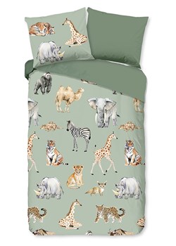 Pure Komplet pościeli "Safari" w kolorze zielonym z mikrofibry ze sklepu Limango Polska w kategorii Pościel dziecięca - zdjęcie 188879424